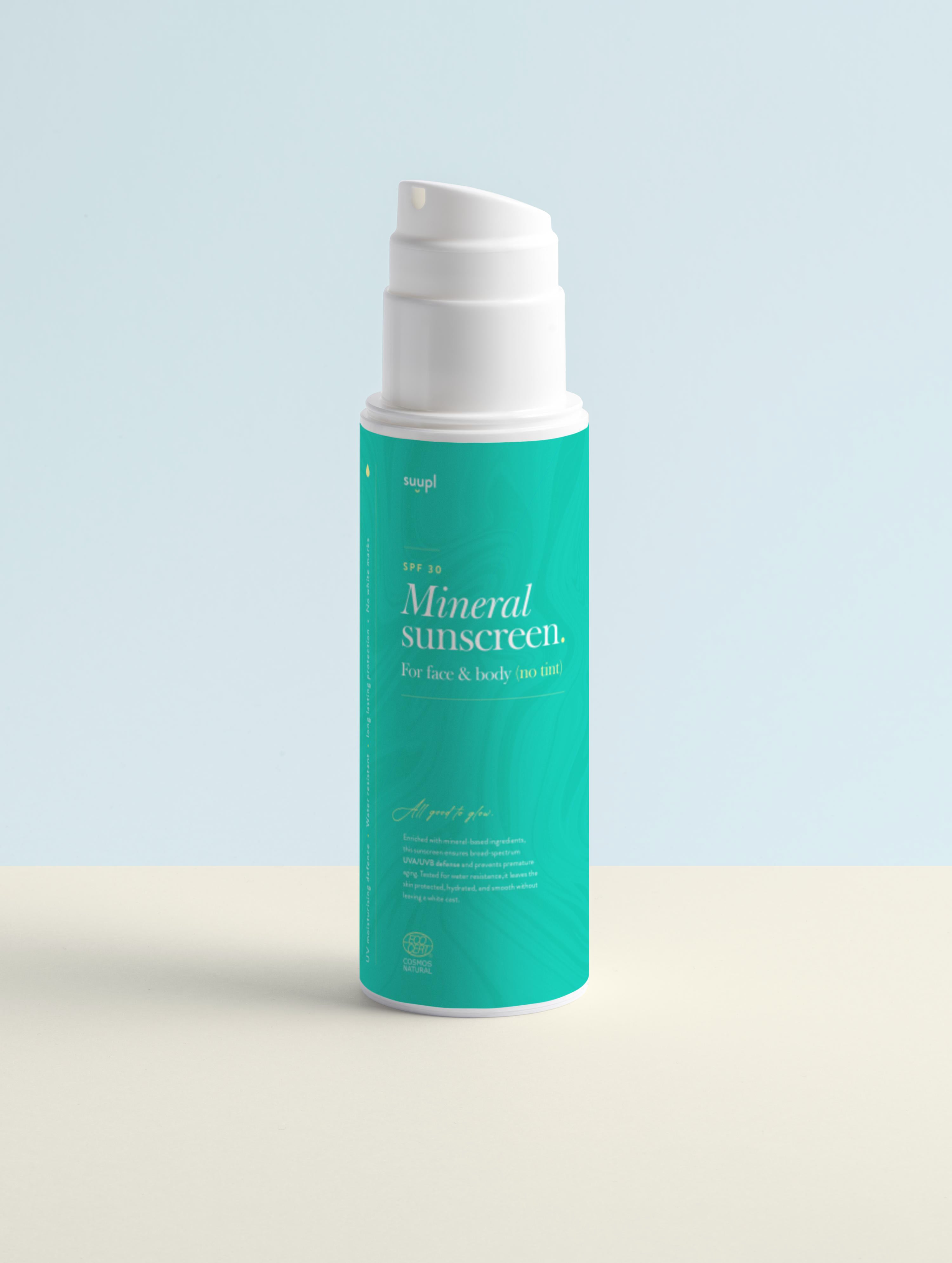 Mineral Sunscreen SPF30 for Face & Body, no tint